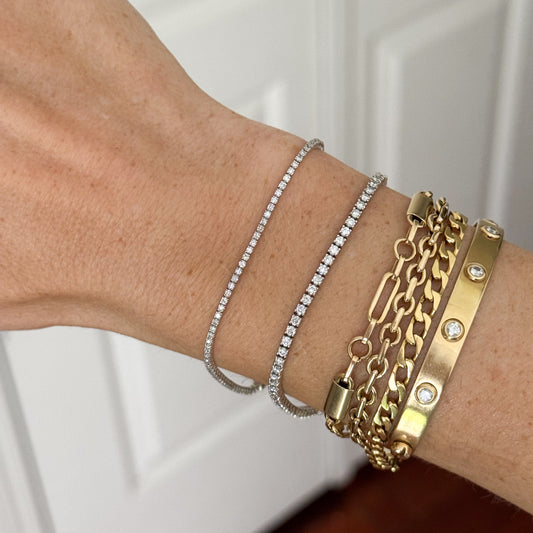 1ctw Lab Diamond Tennis Bracelet