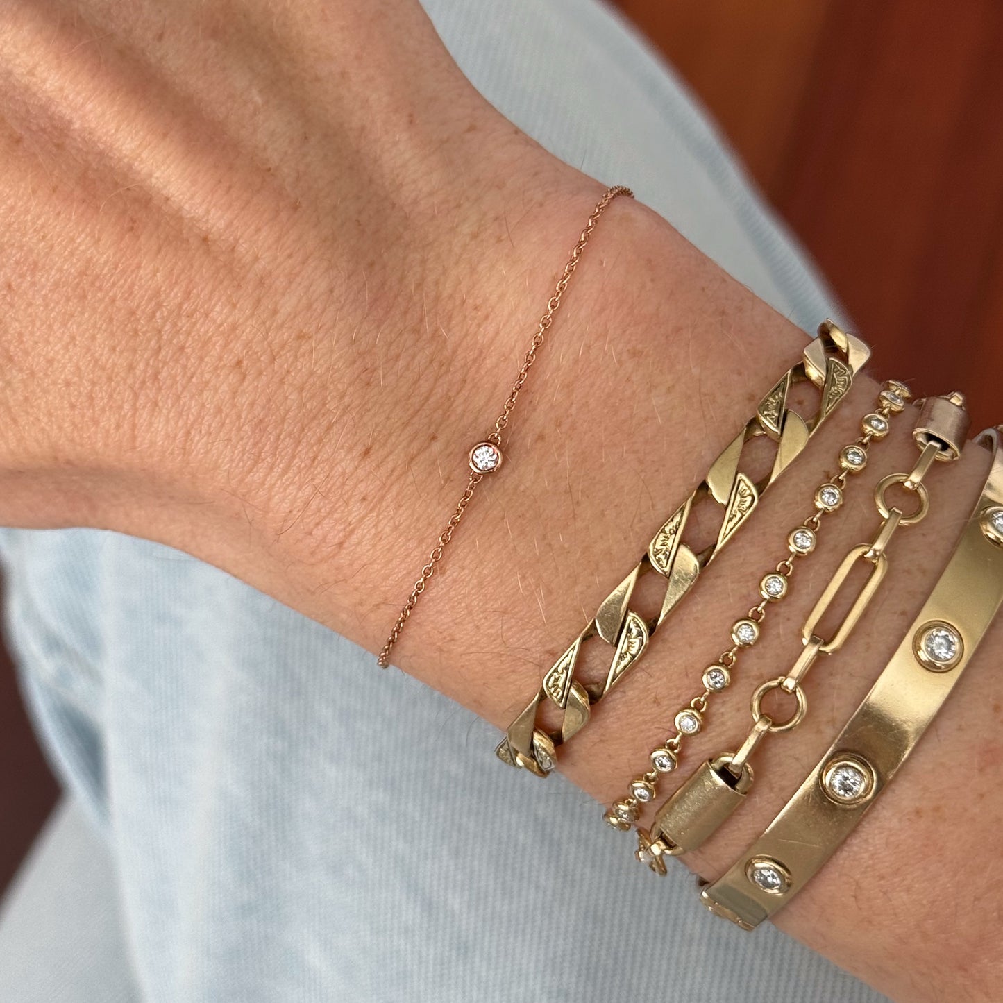 Rose Gold Diamond Bracelet