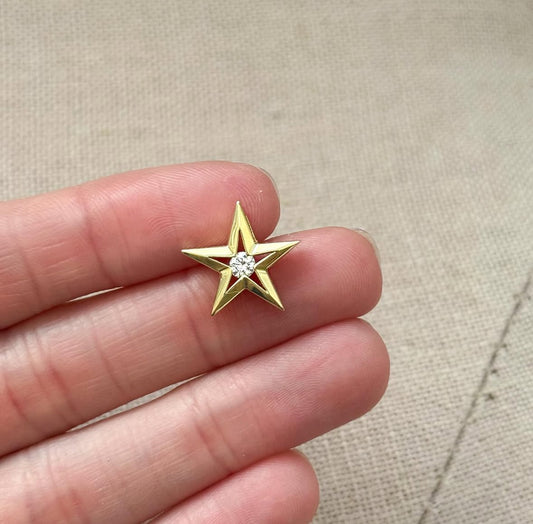 Star and Diamond Slider Charm