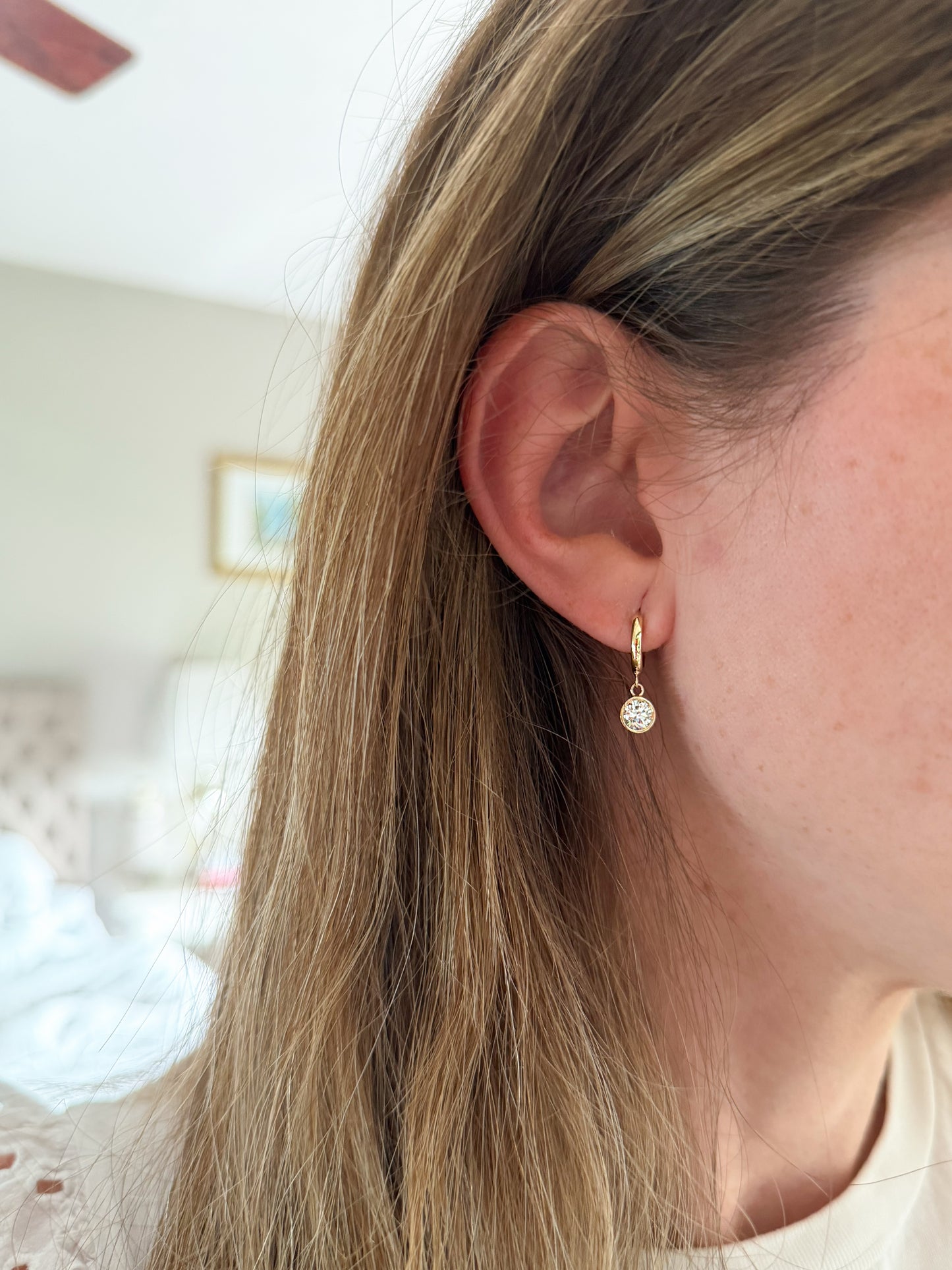 Lab Diamond Drop Earrings
