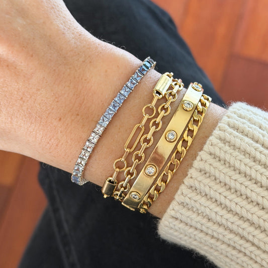 Lab Sapphire Ombré Bracelet