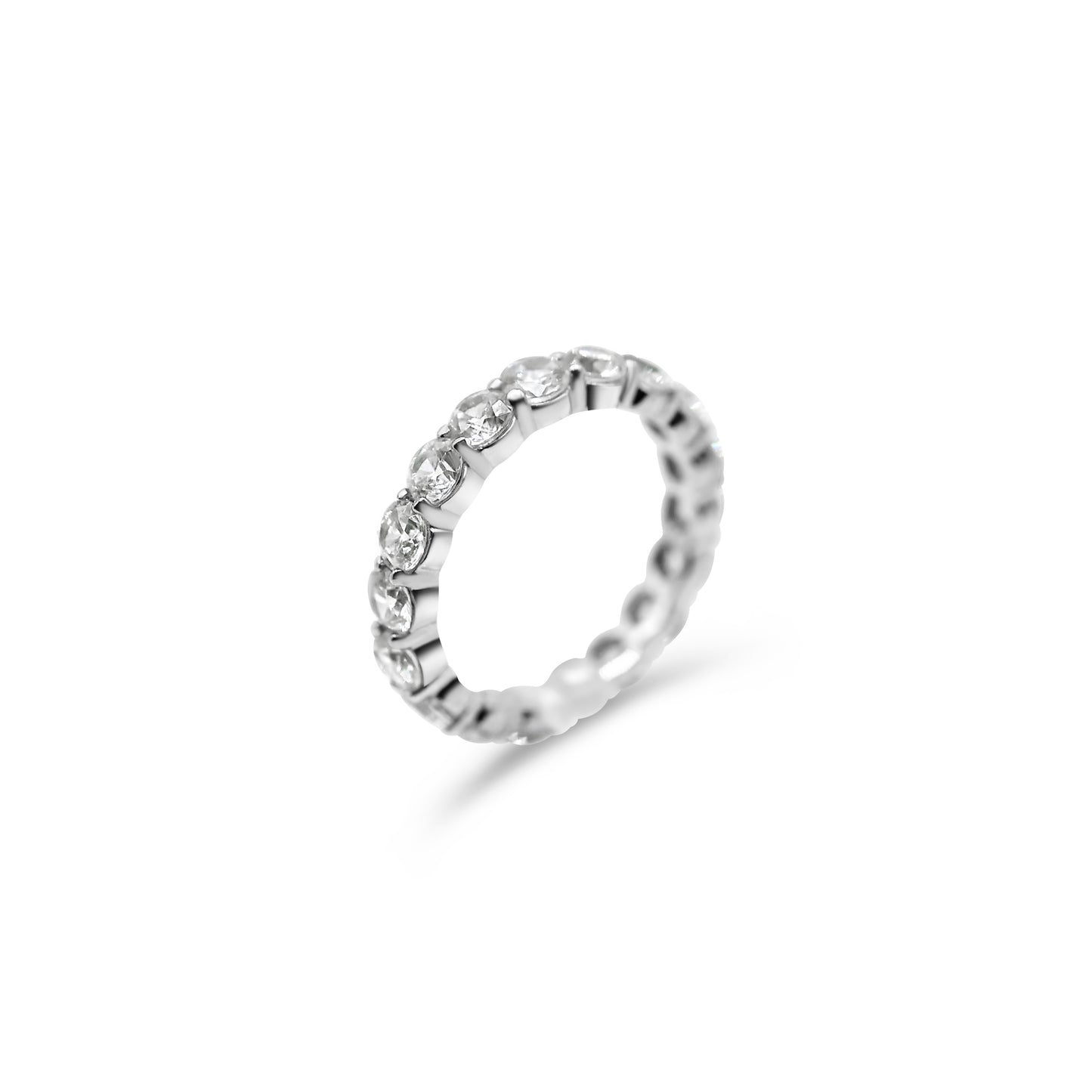 Lab Diamond Shared Prong Eternity Band