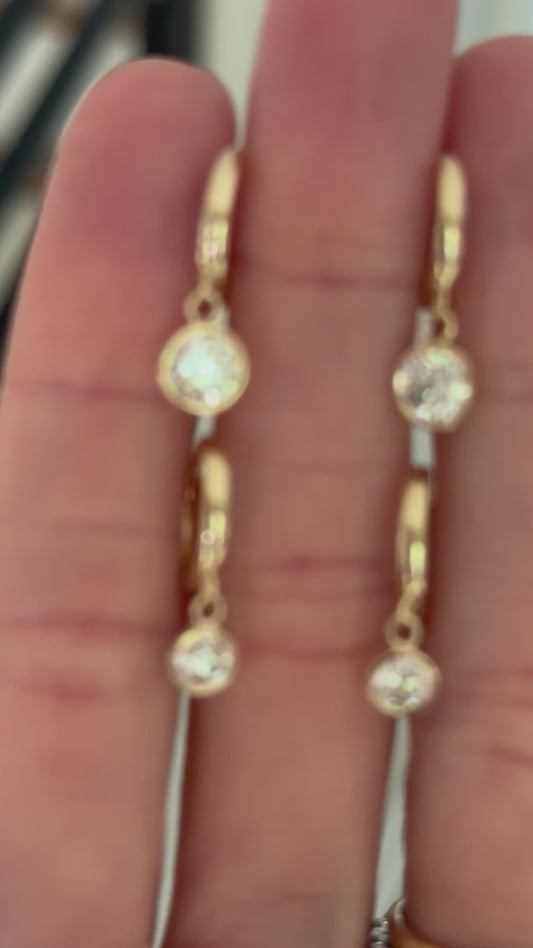 Lab Diamond Drop Earrings