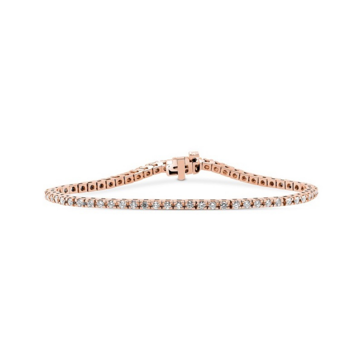 Lab Diamond Square Tennis Bracelet