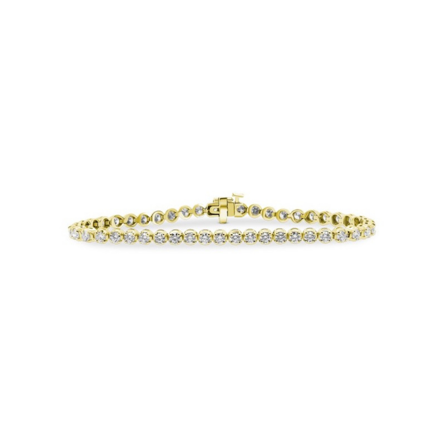 Lab Diamond Round Tennis Bracelet