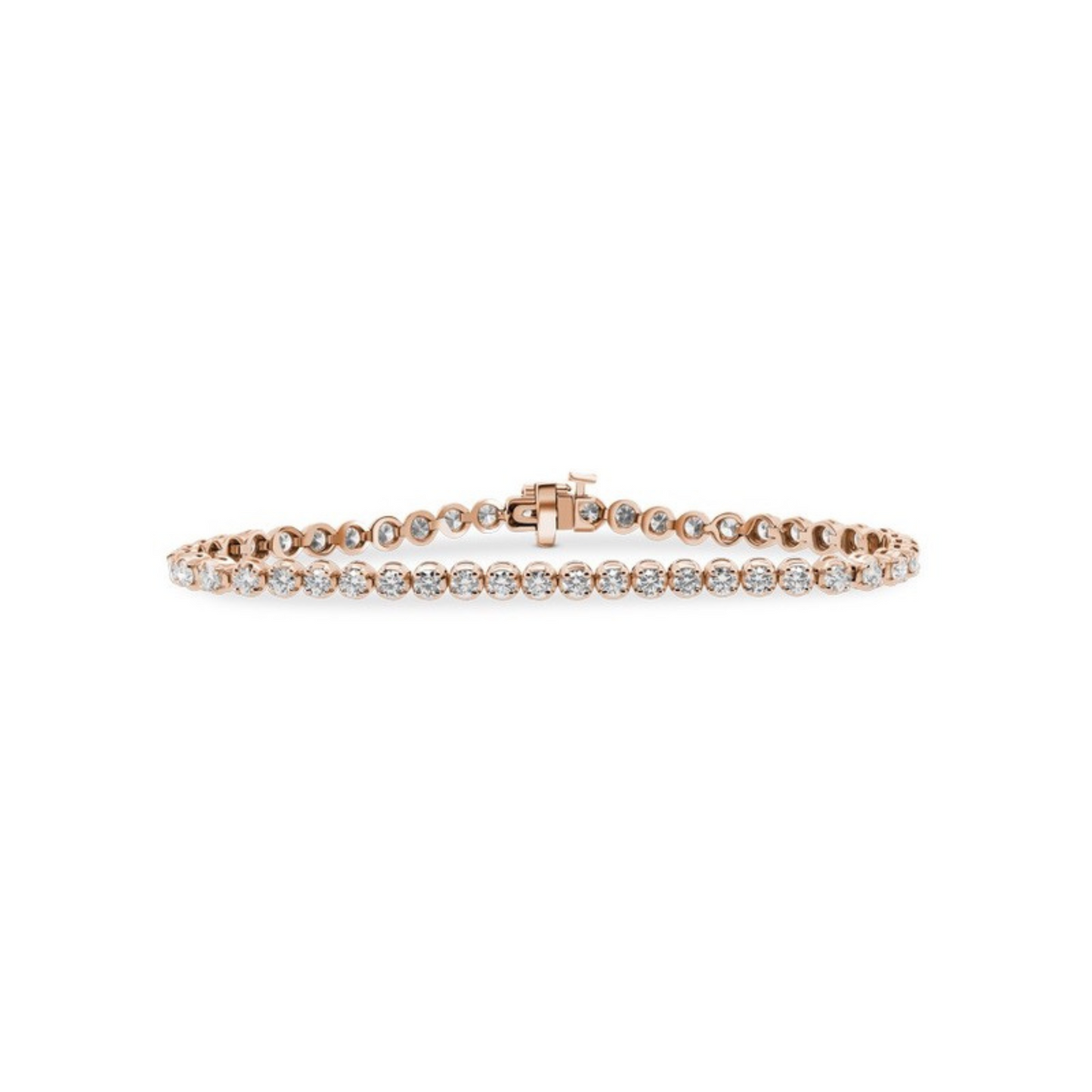 Lab Diamond Round Tennis Bracelet